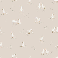 Vliesbehang – Wit – Newborn Naturals – Moon & Stars