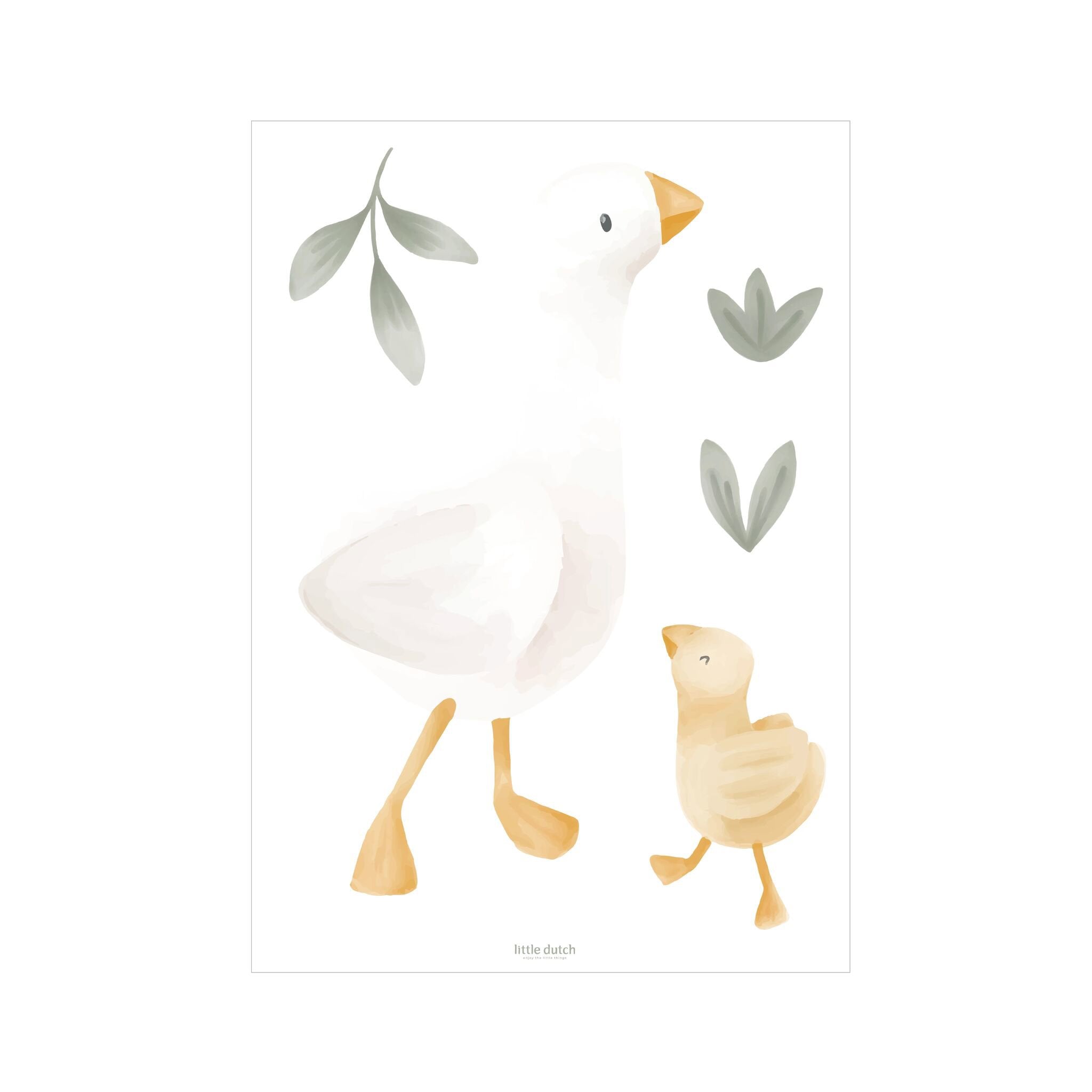 muurstickers-groen-little-goose
