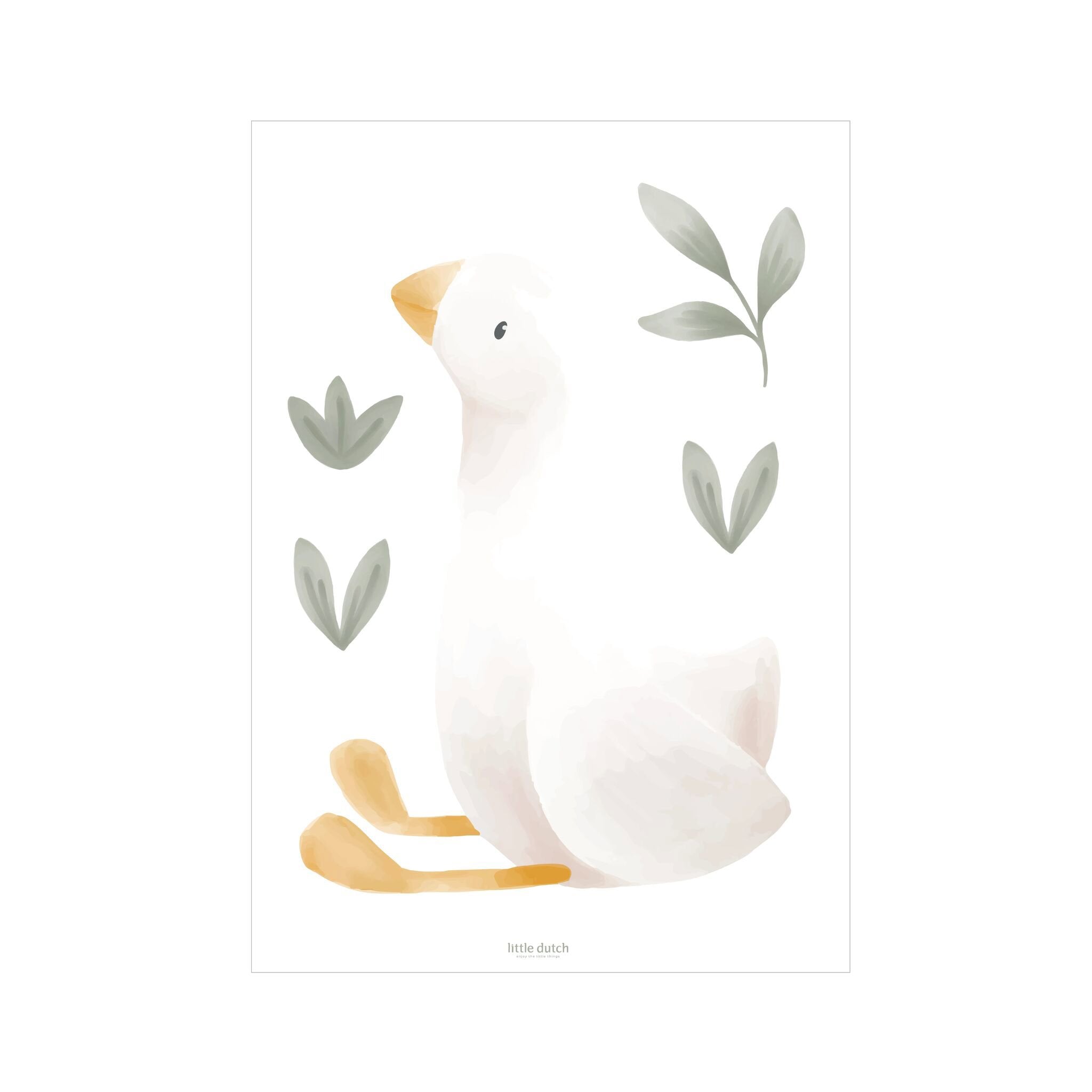 muurstickers-groen-little-goose