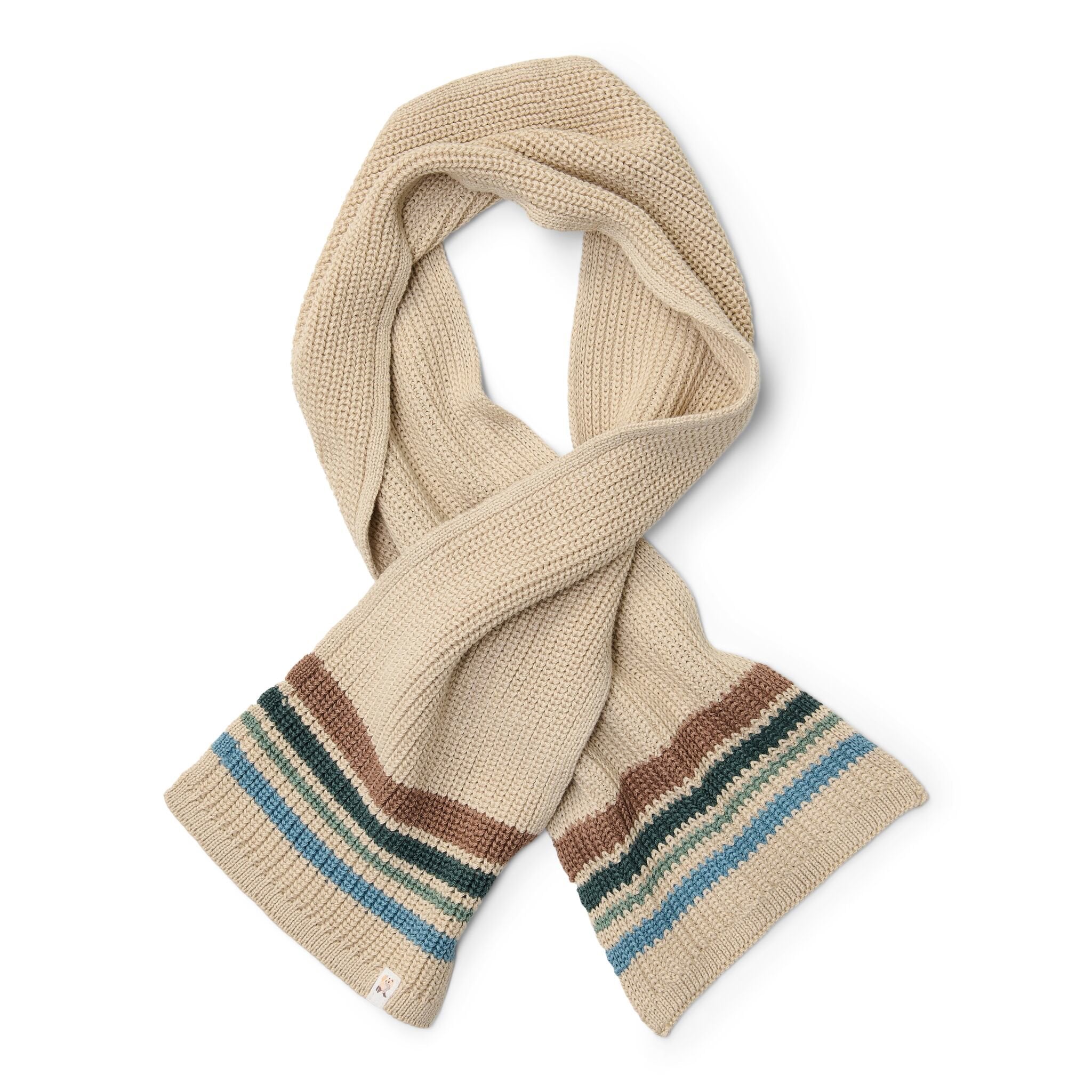 sjaal-bruin-maat-one-size-forest-friends-stripe