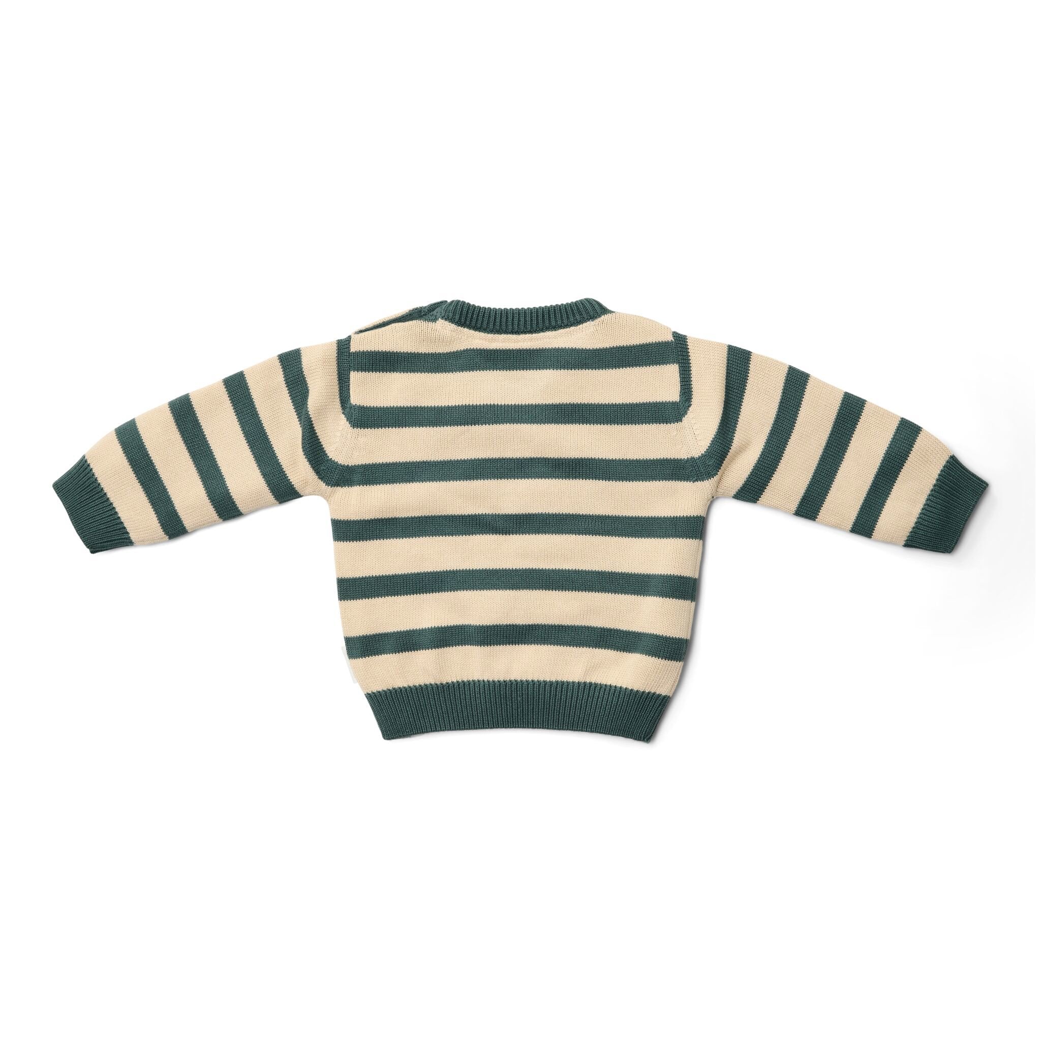 gebreide-trui-groen-forest-friends-stripe
