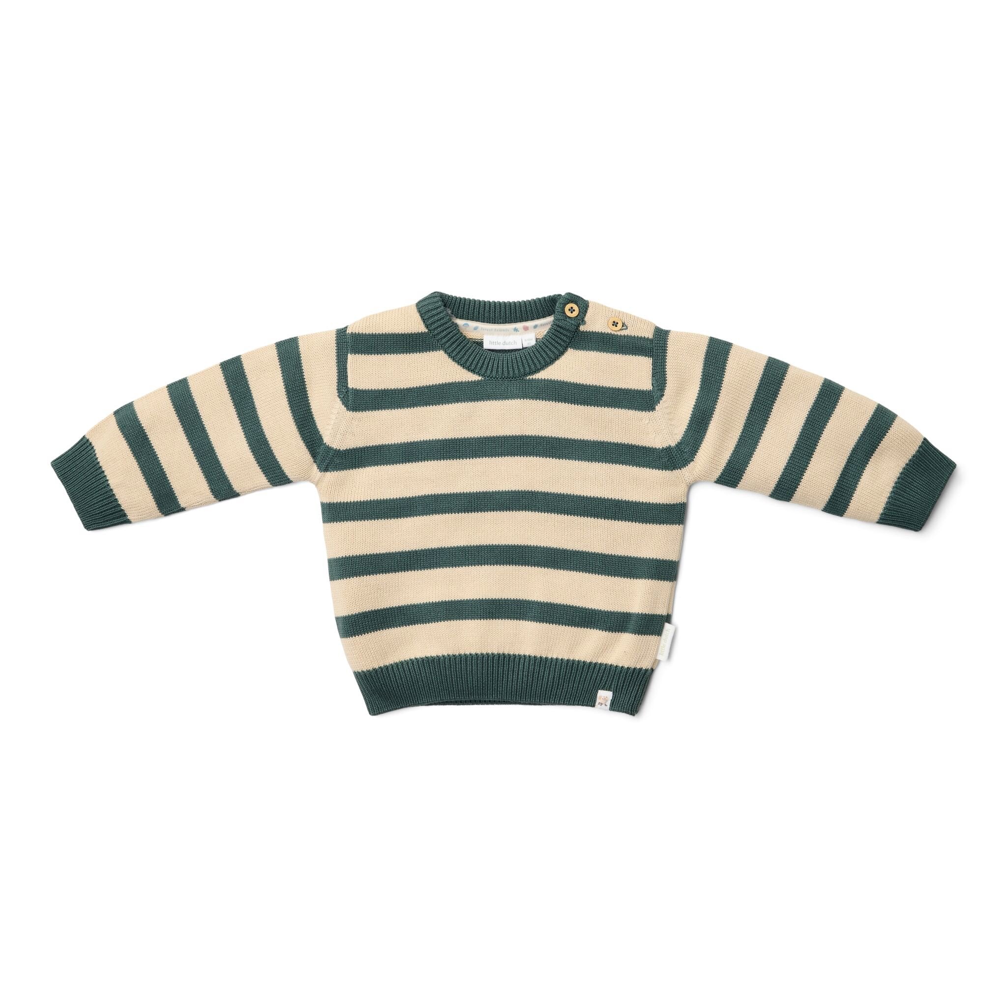 gebreide-trui-groen-forest-friends-stripe