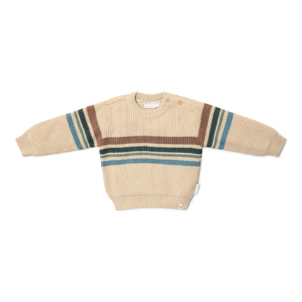 gebreide-trui-zand-forest-friends-stripe