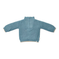 Knitted sweater - Blue - Forest Friends 