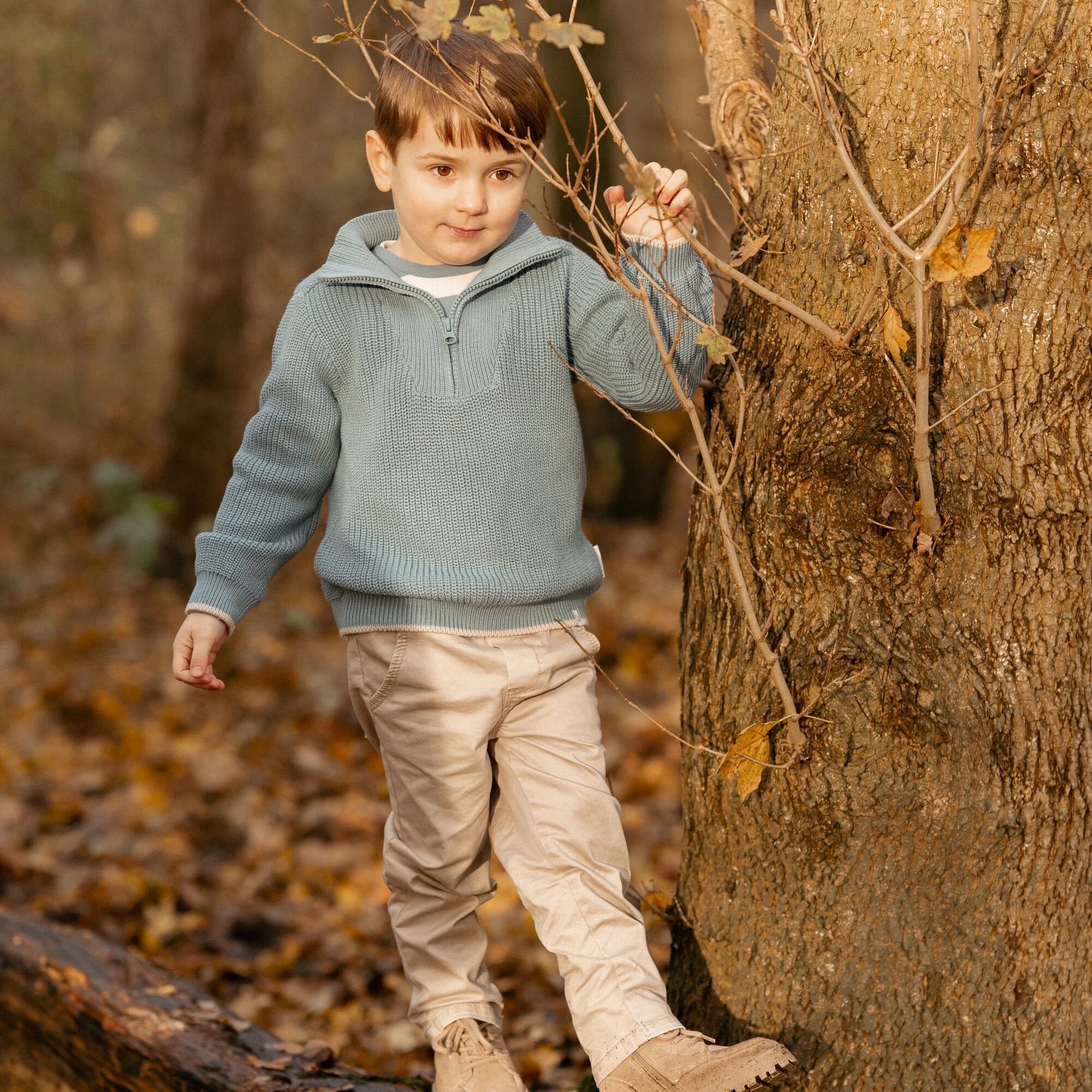 gebreide-trui-blauw-forest-friends