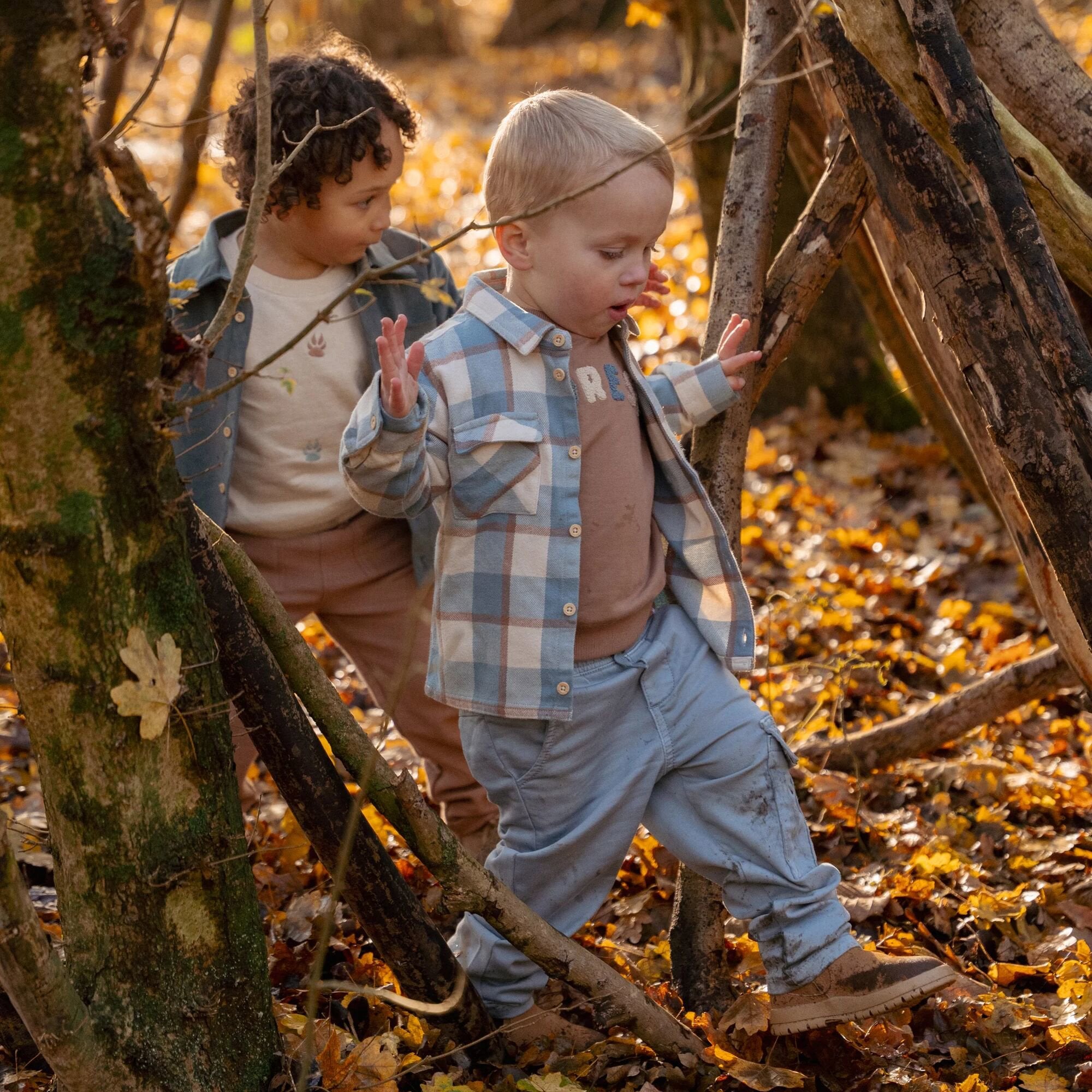 overhemd-blauw-forest-friends