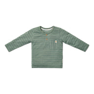 Shirt long sleeve - Green - Forest Friends - Stripe 