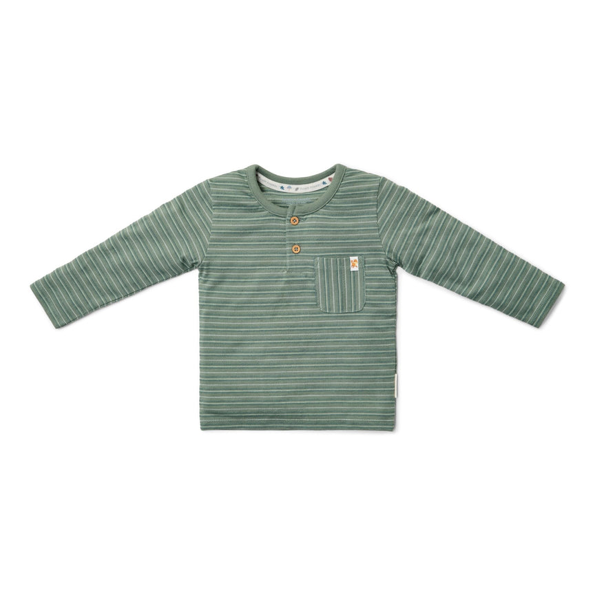 shirt-lange-mouw-groen-forest-friends-stripe