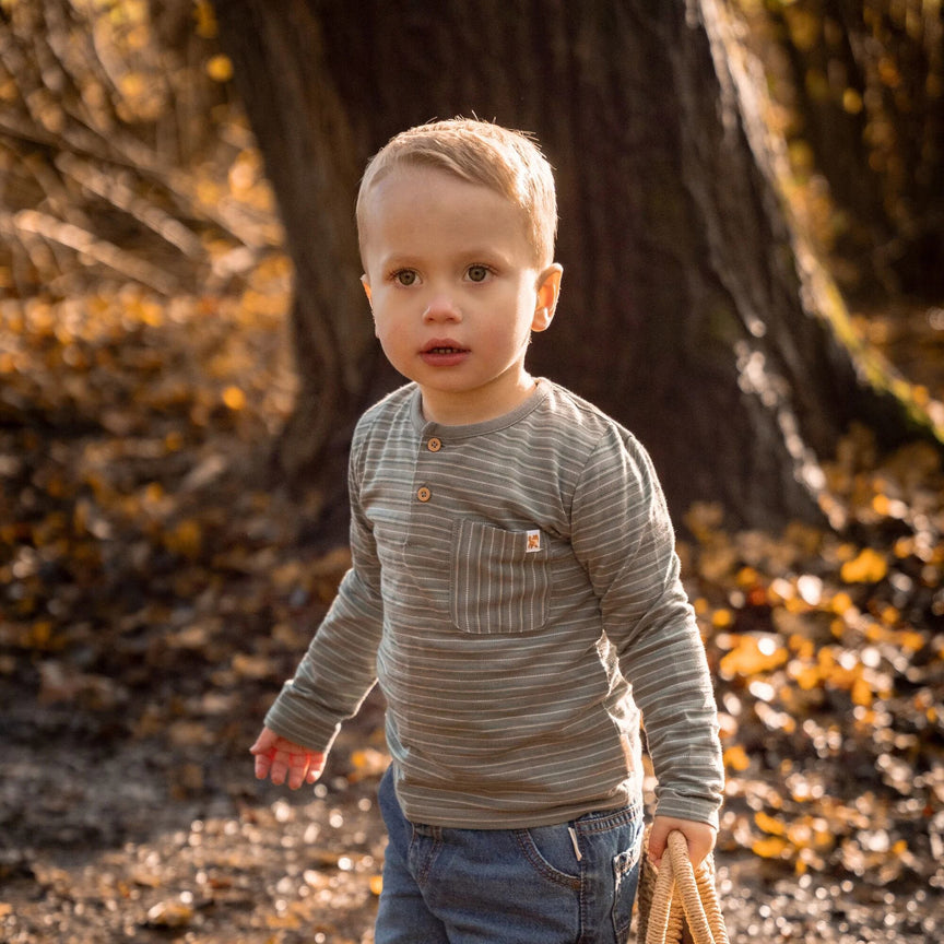shirt-lange-mouw-groen-forest-friends-stripe