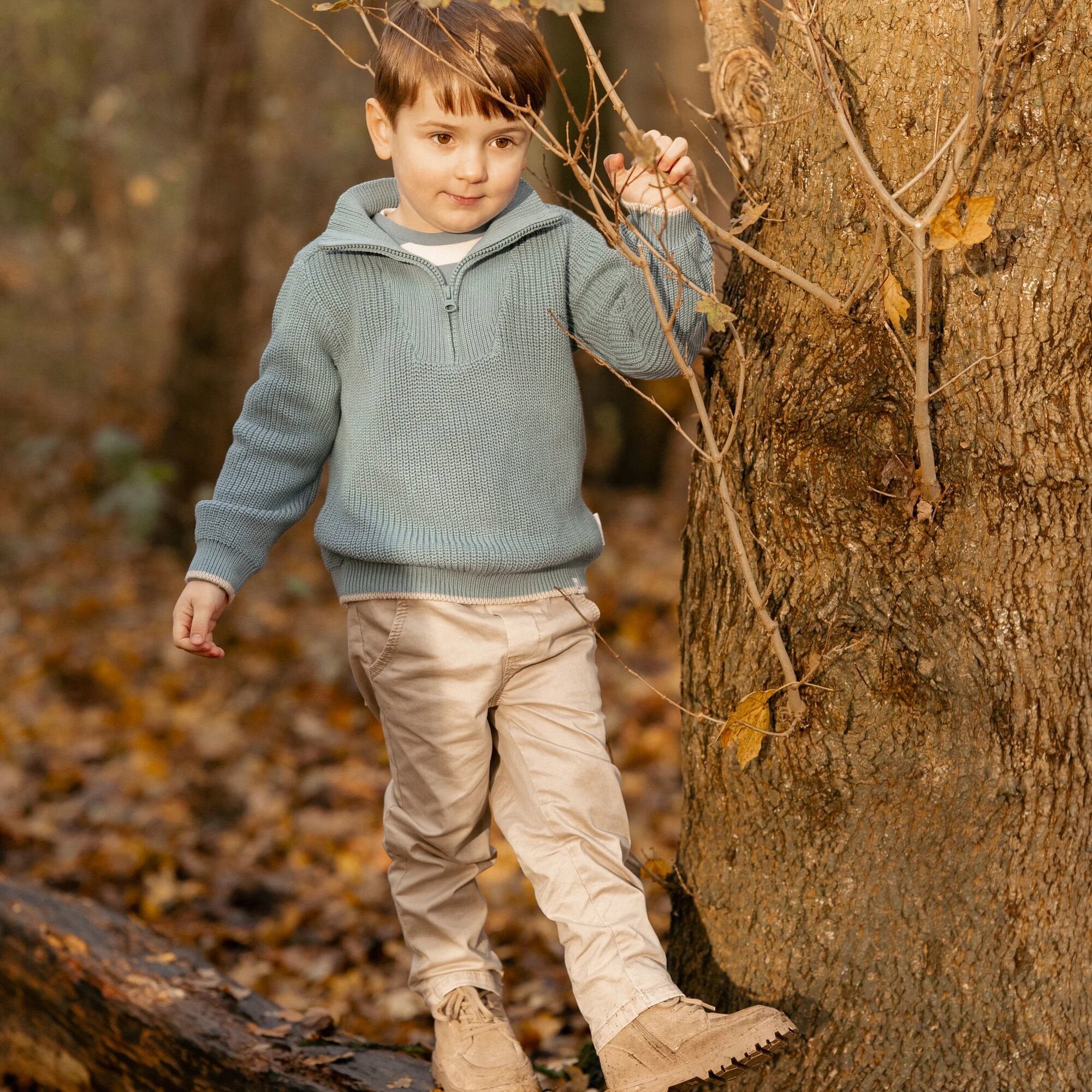 shirt-lange-mouw-blauw-zand-forest-friends-stripe