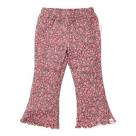 Flared pants - Pink - Fairy Garden - Flowers 