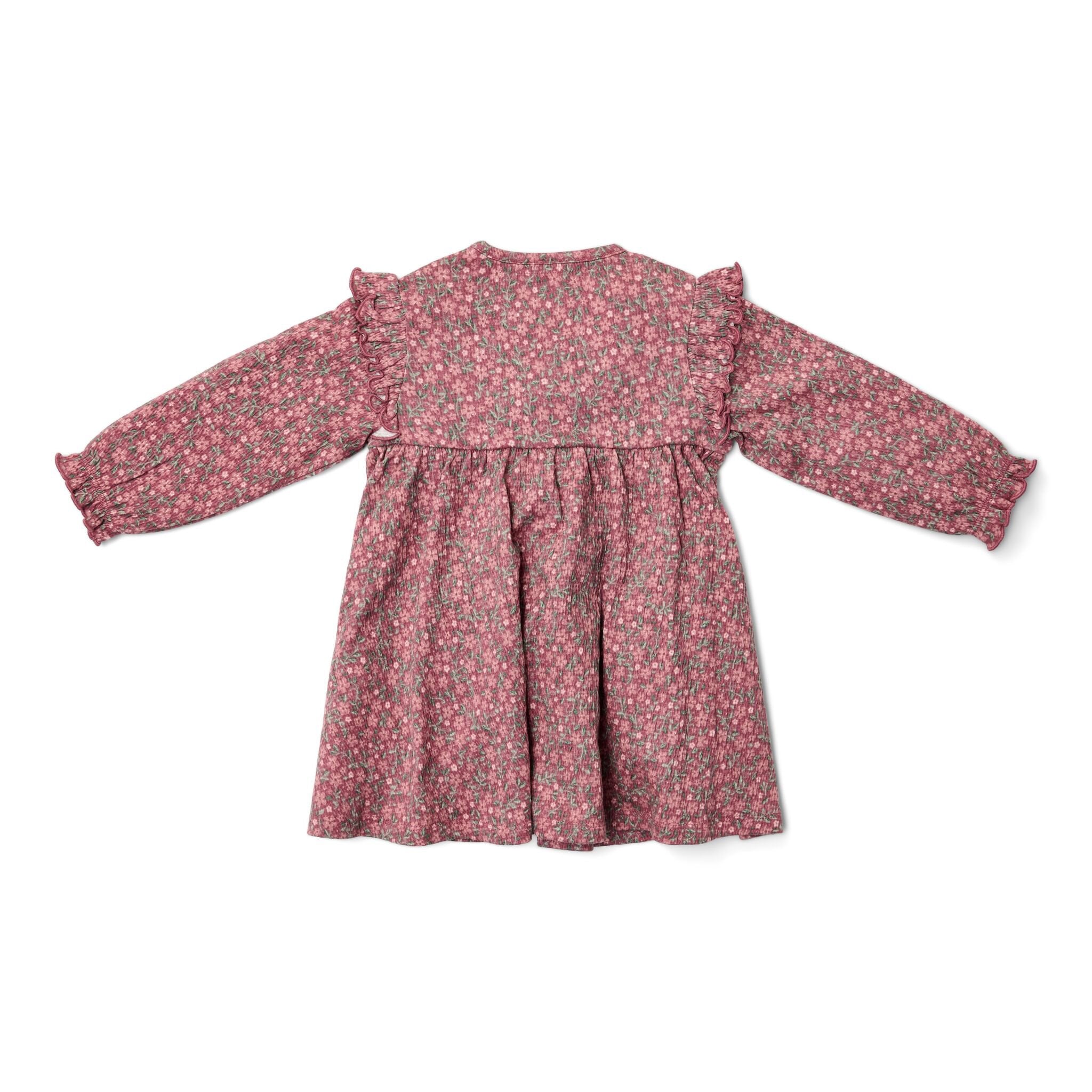 jurk-lange-mouw-roze-fairy-garden-bloemen