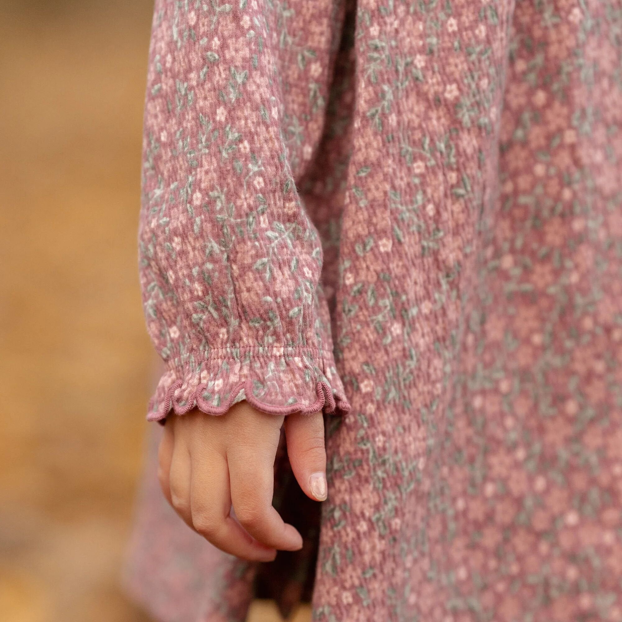 jurk-lange-mouw-roze-fairy-garden-bloemen