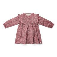 Kleid mit langen Ärmeln - Rosa - Fairy Garden - Blumen 