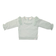 Pullover - Rüschen - Grün - Fairy Garden 