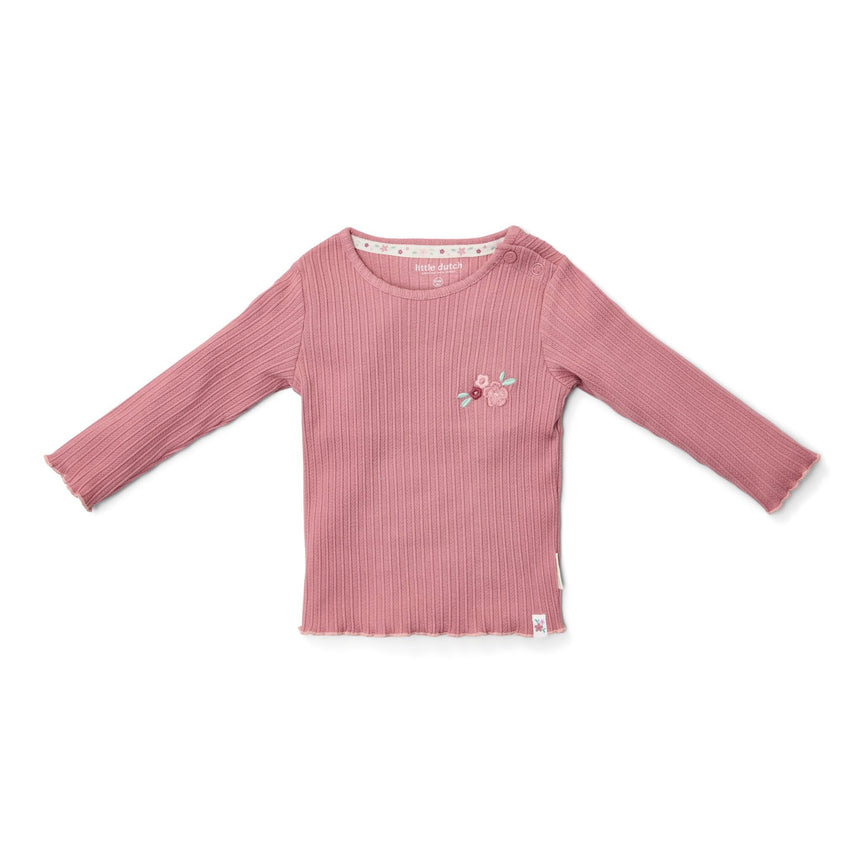 rib-shirt-lange-mouw-roze-fairy-garden