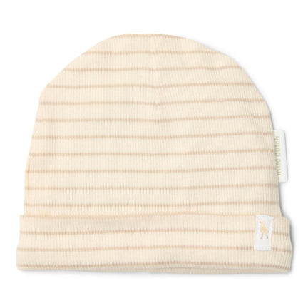 babymutsje-beige-newborn-naturals-stripe