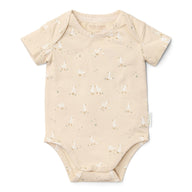 Romper short sleeve - Beige - Newborn Naturals - Little Goose 