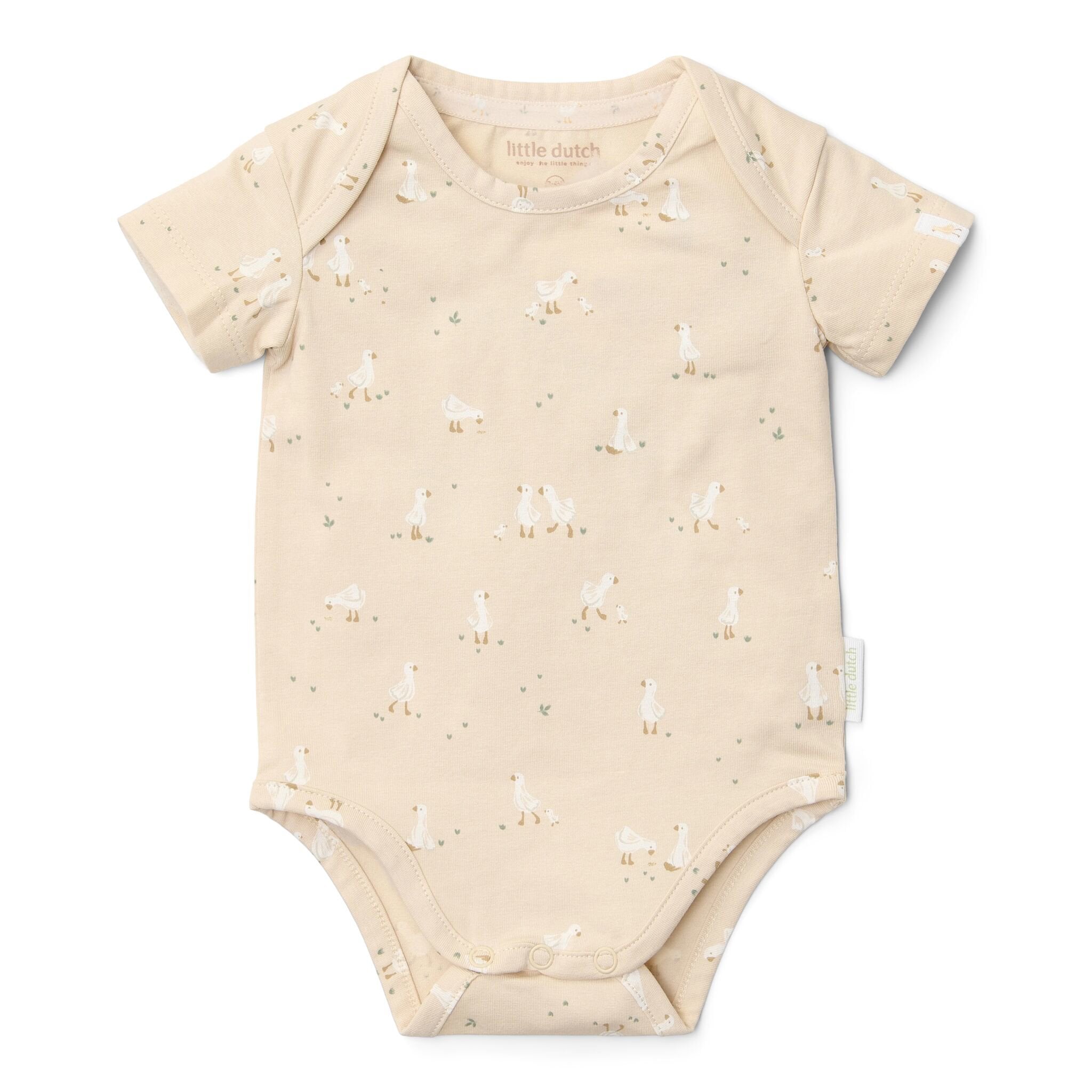 romper-korte-mouw-beige-newborn-naturals-little-goose
