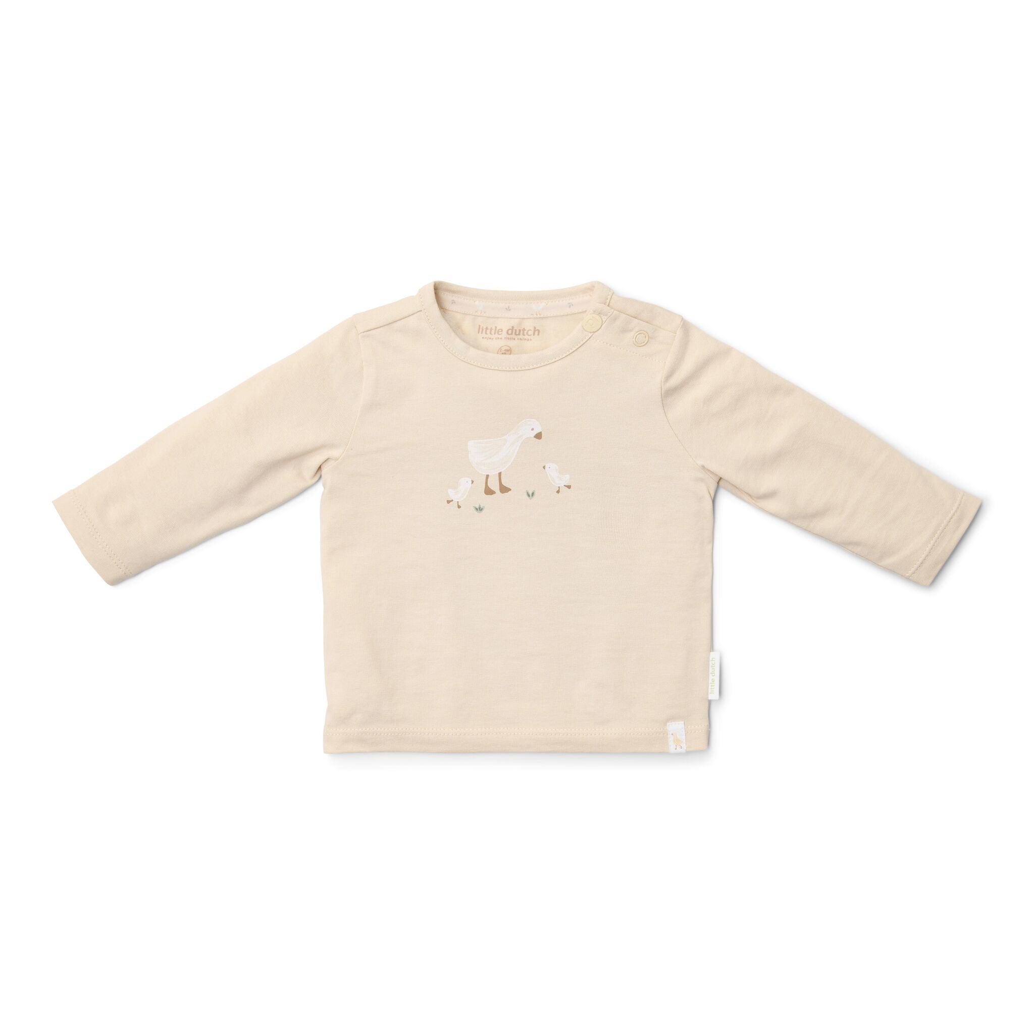 shirt-lange-mouw-zand-newborn-naturals-little-goose