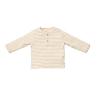 Shirt long sleeve - Beige - Newborn Naturals - Stripe 