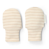 Crab mittens - Beige - Size one size - Newborn Naturals - Stripe 