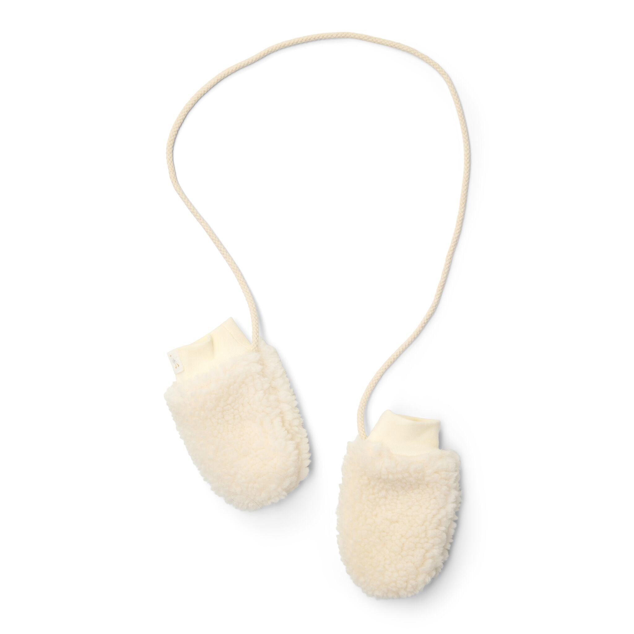 Teddy-Handschuhe - Weiß