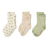 3er-Pack Weihnachtssocken – Beige 