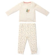 Pyjama de Noël deux pièces – Beige 