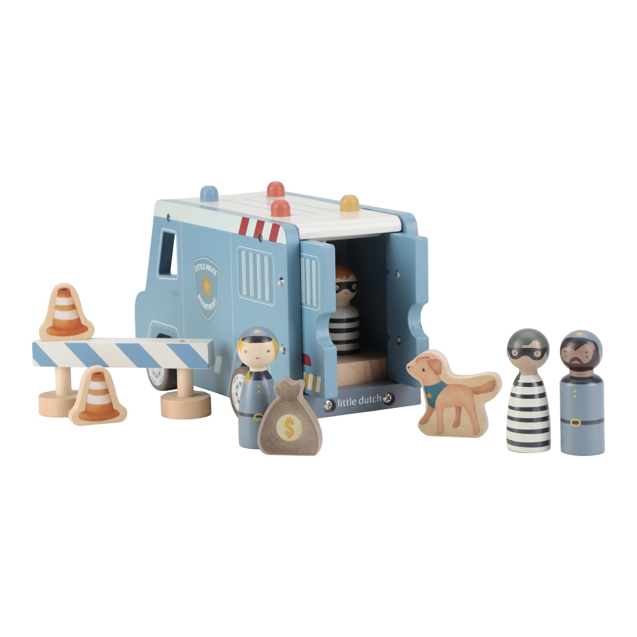 houten-politiewagen-blauw-essentials