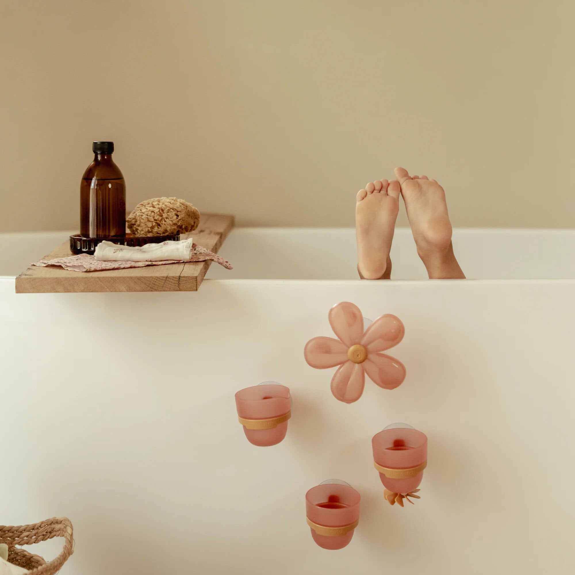Bathroom cups - pink - Essentials 