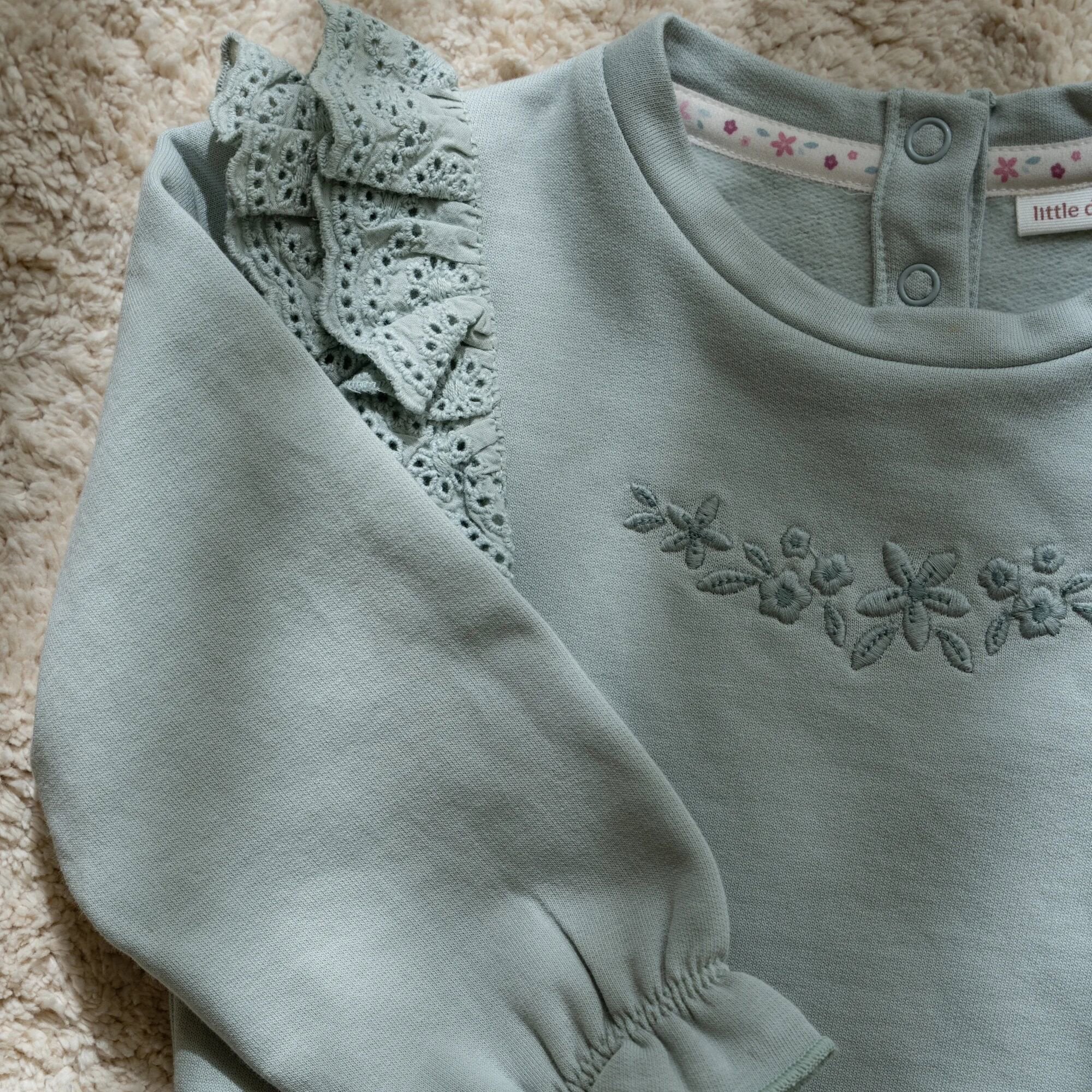 sweater-ruches-groen-fairy-garden