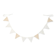 Guirlande avec fanions - Beige - Newborn Naturals - Little Goose 