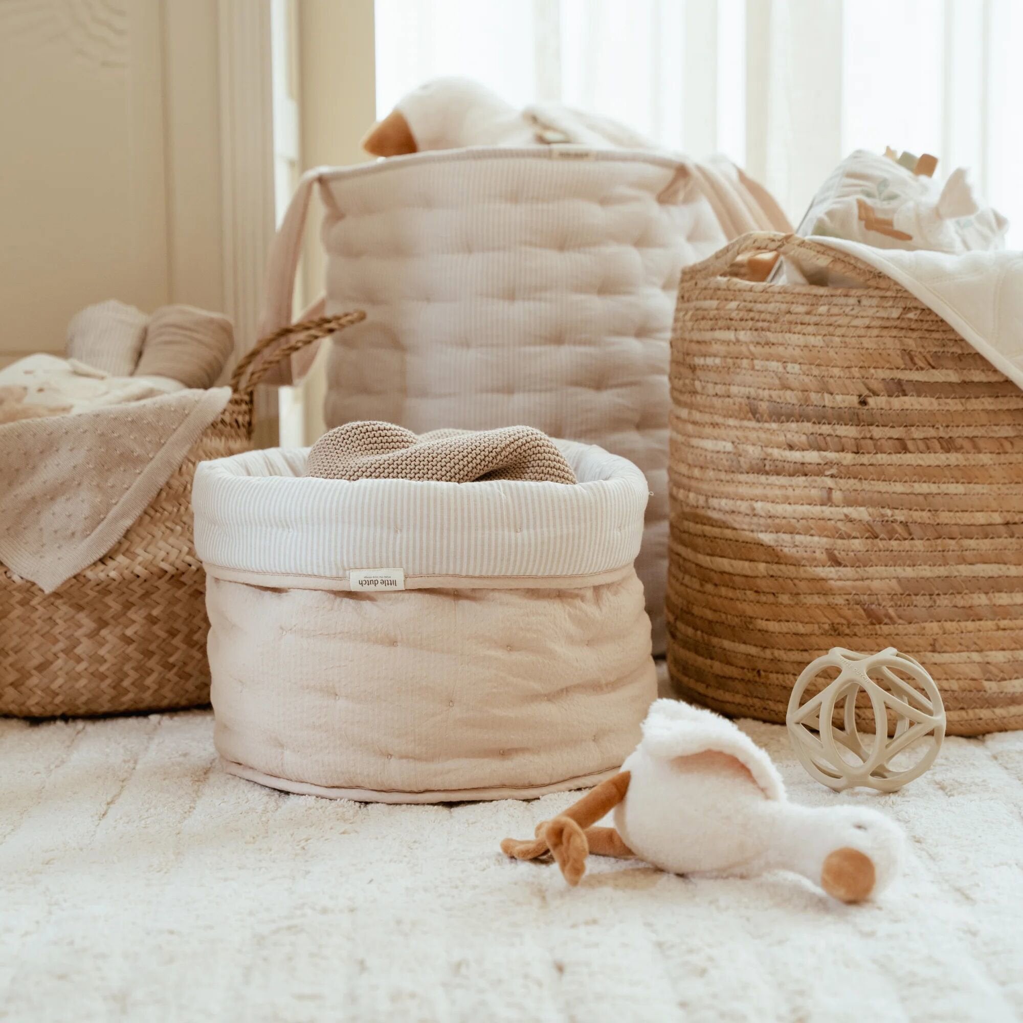 little dutch aufbewahrung Aufbewahrungskorb groß - Beige - Essentials