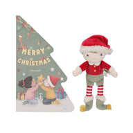 Kerstboek met knuffel Jim - Giftset