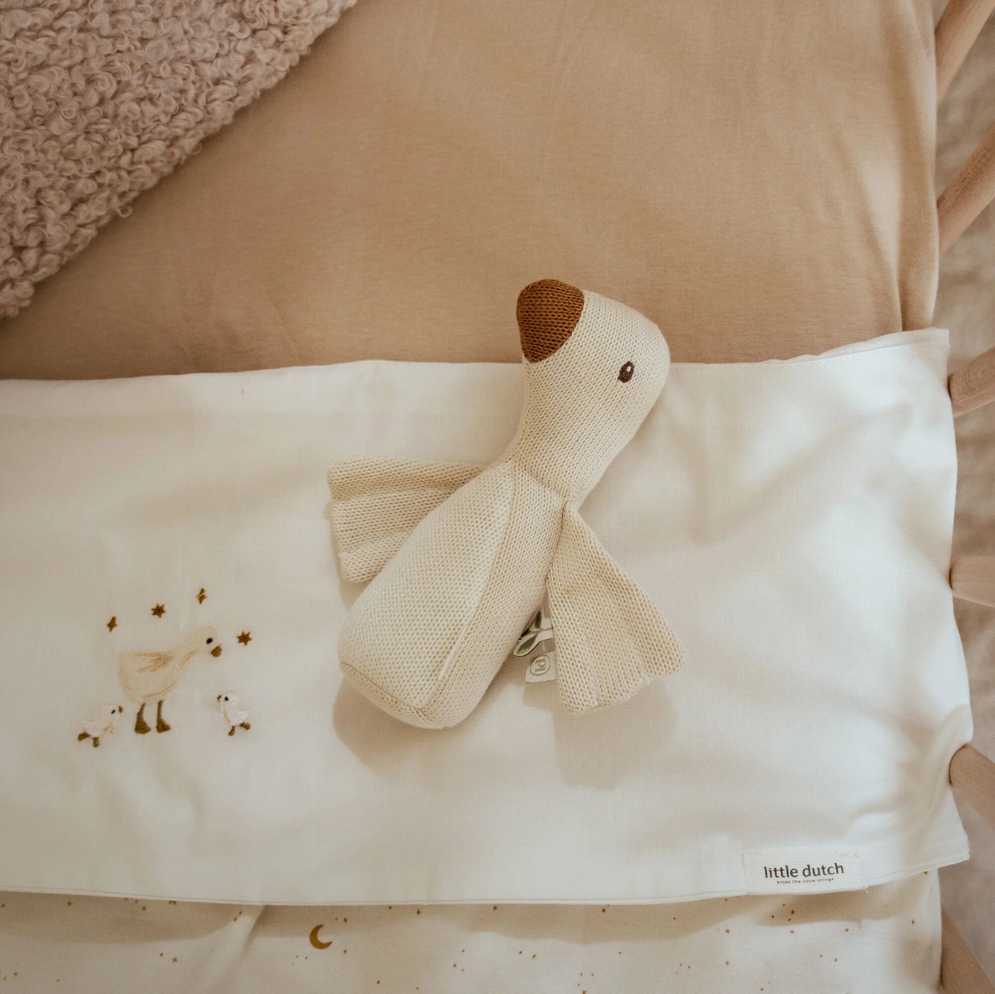 wieglaken-wit-newborn-naturals-little-goose