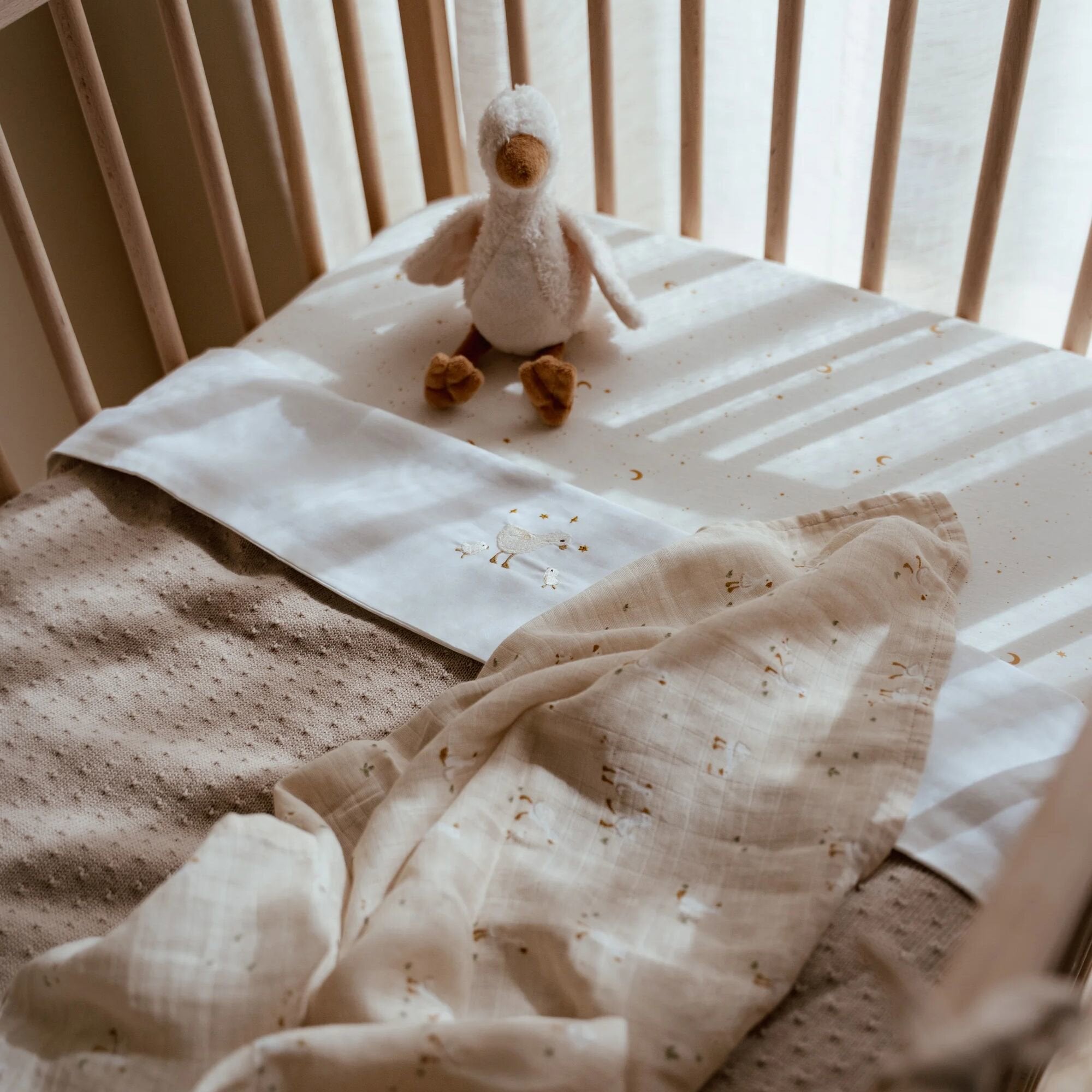 wieglaken-wit-newborn-naturals-little-goose