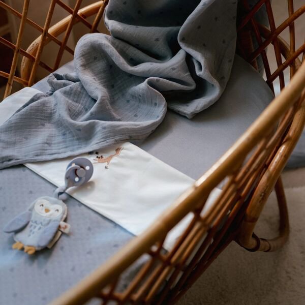 ledikant-deken-blauw-essentials