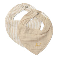 2-pack bandana bib - Beige - Essentials 