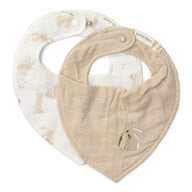 2-pack bandana bib - White - Newborn Naturals - Baby Bunny 