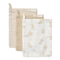Washcloths set - White - Newborn Naturals - Baby Bunny 