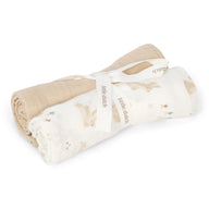Swaddle - White - Newborn Naturals - Baby Bunny 