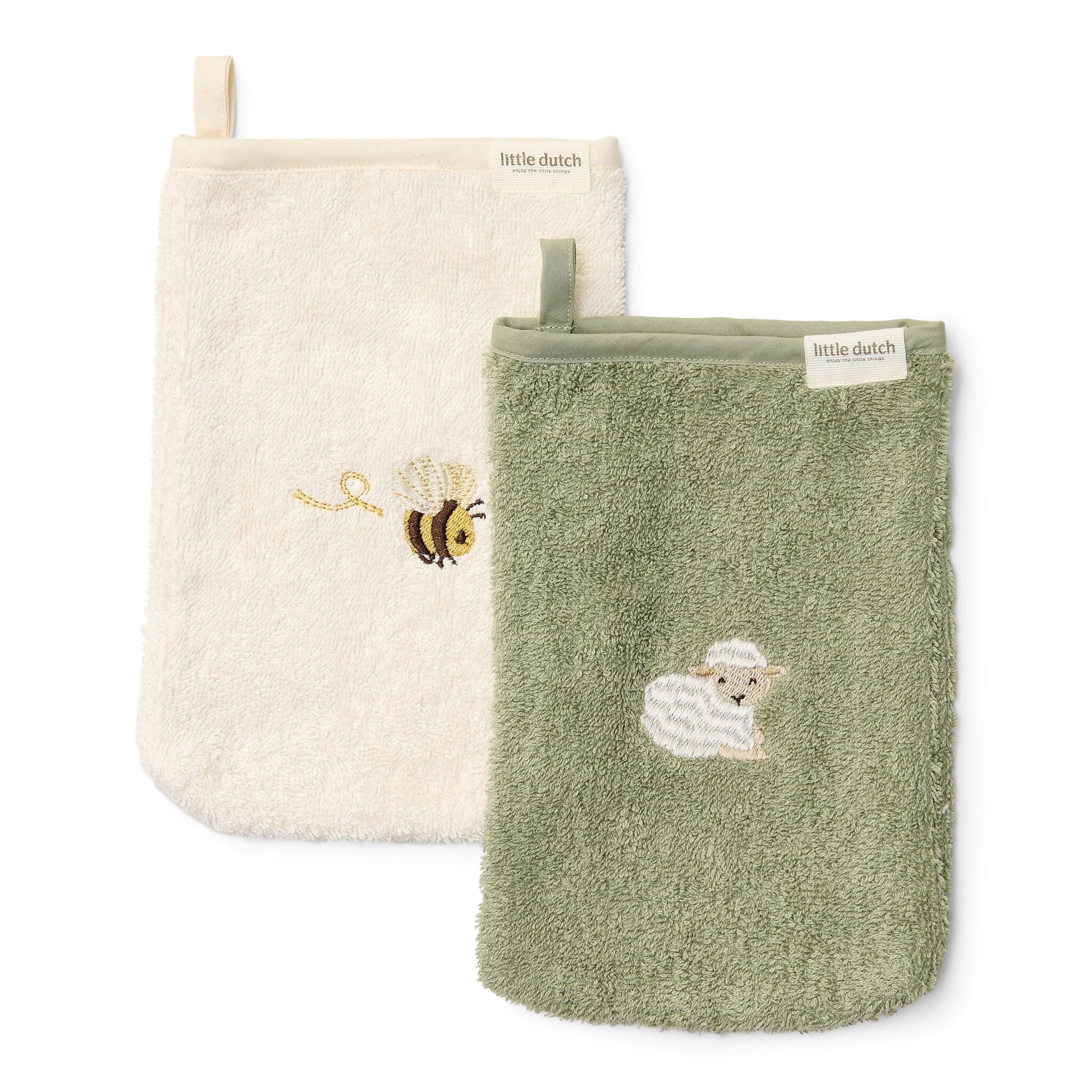 washandjes-set-groen-little-farm