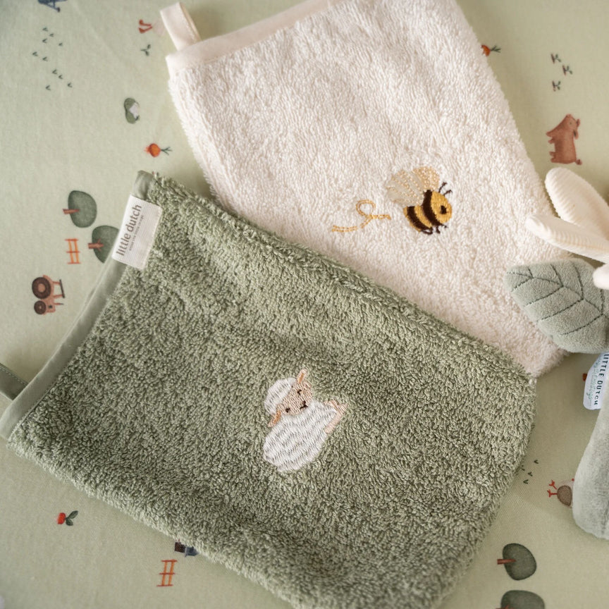 washandjes-set-groen-little-farm