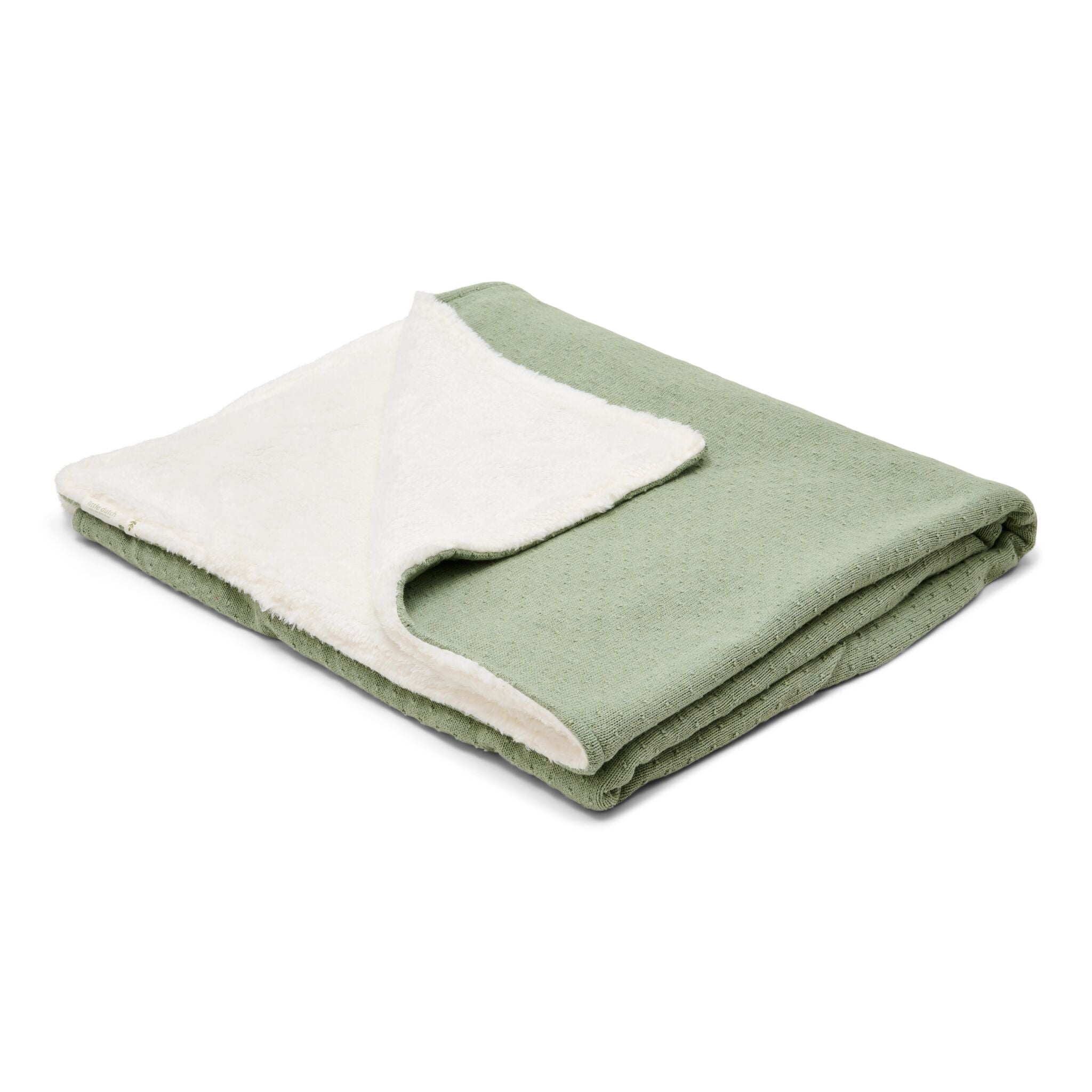 gebreid-ledikantdeken-fleece-groen-essentials