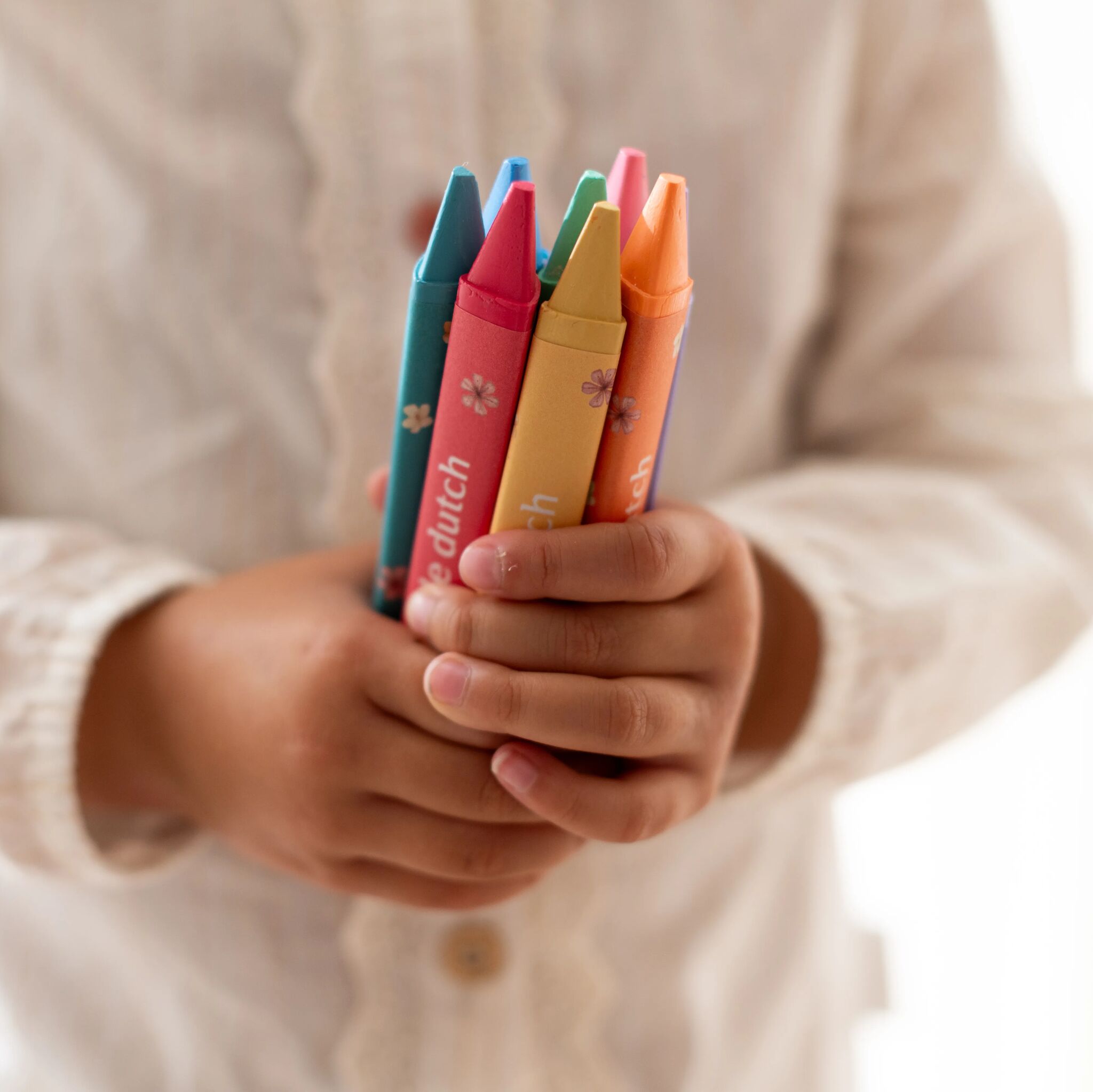 little dutch crayons de couleur rosa - multicolore - 6 pcs little dutch crayons de couleur rosa - multicolore - 6 pcs