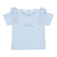 Shirt short sleeve Broderie – Blue 