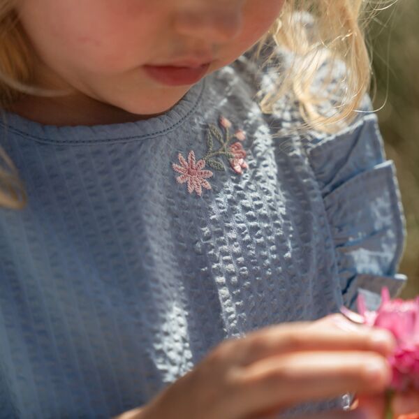 Hemd ärmellos - Blau 