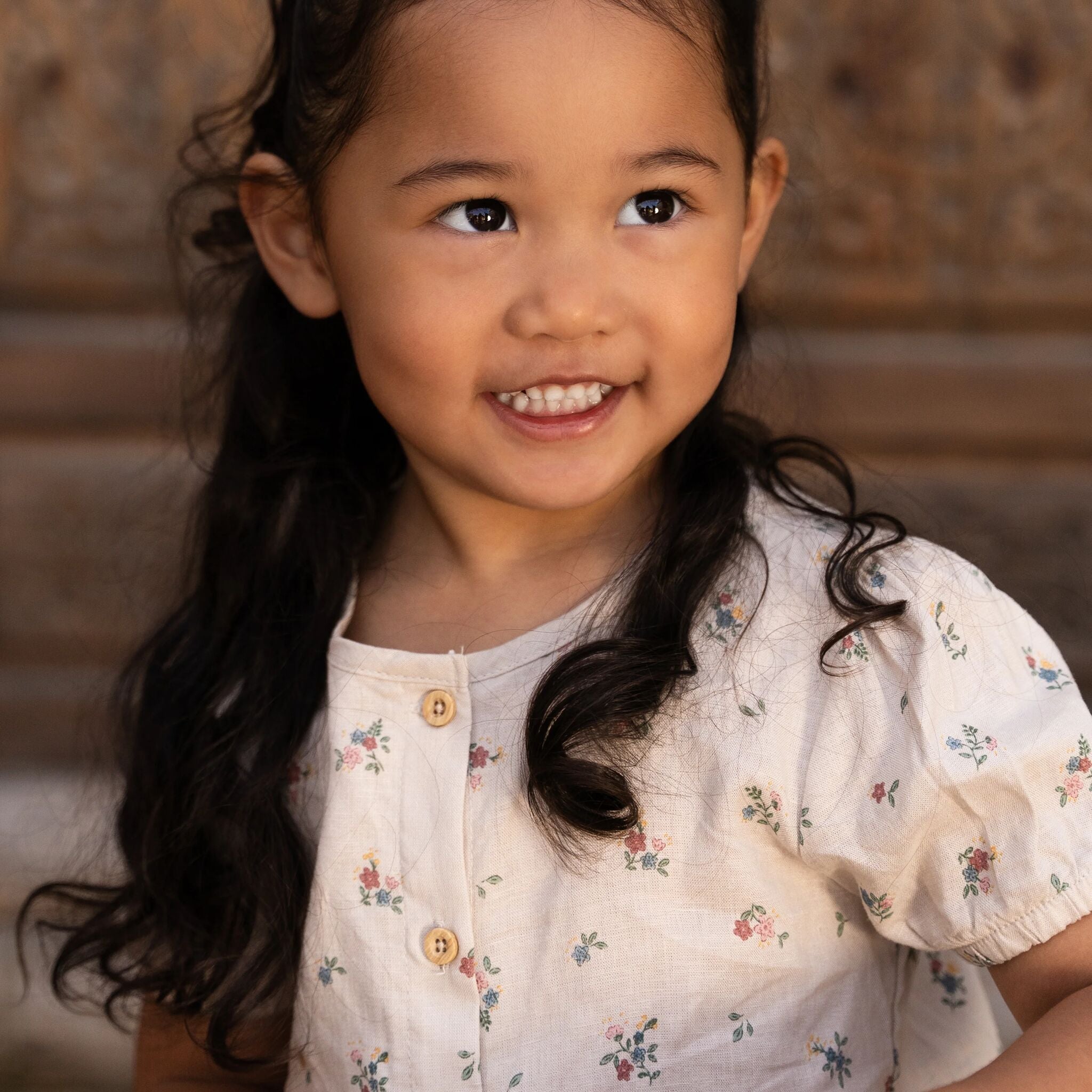 Bluse - Kurzer Ärmel - Sand 