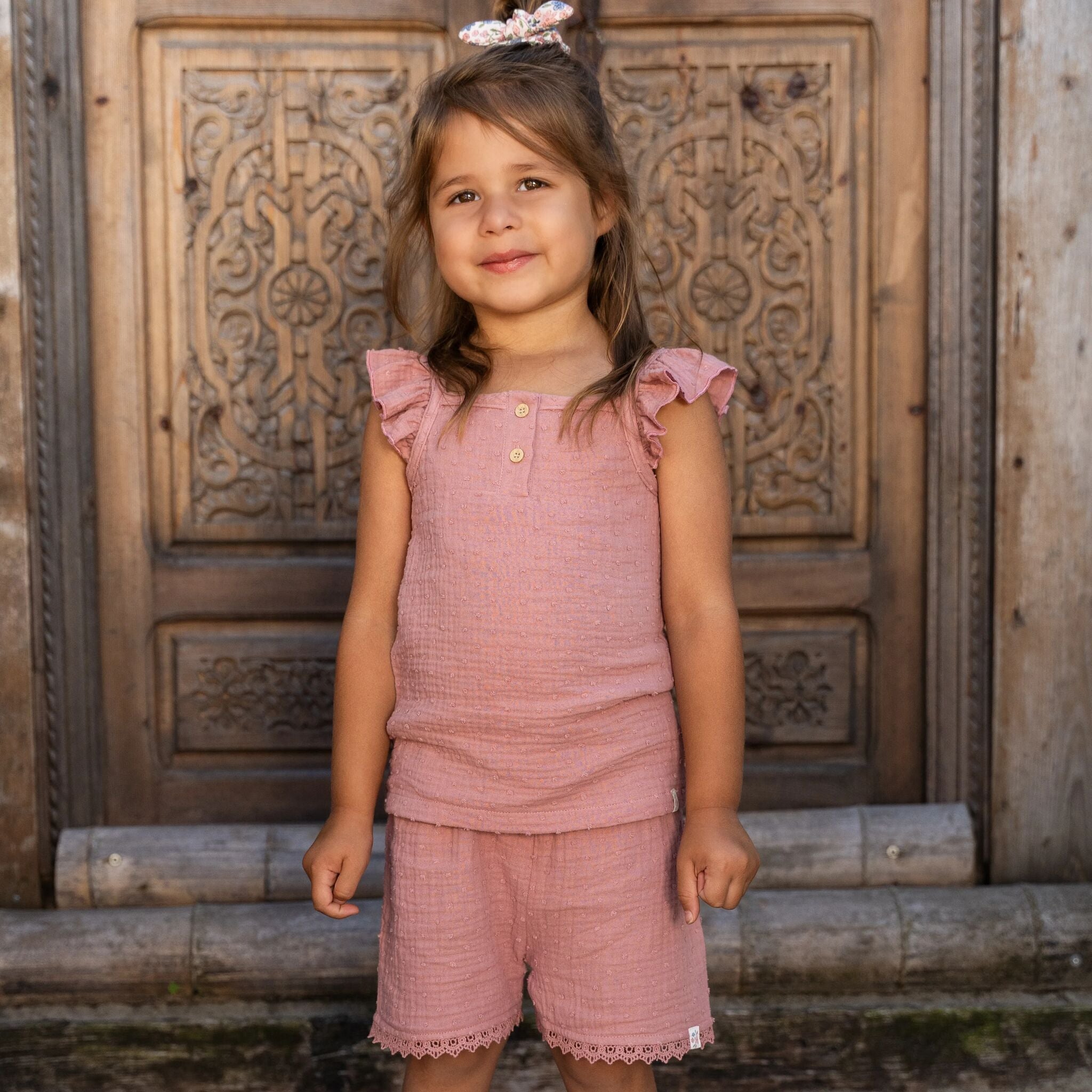 Trägershirt - Rüschen - Rosa 